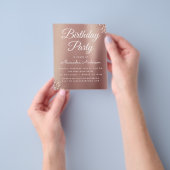 Budget Roos Gold Glitter Elke dag Flyer (Hand)
