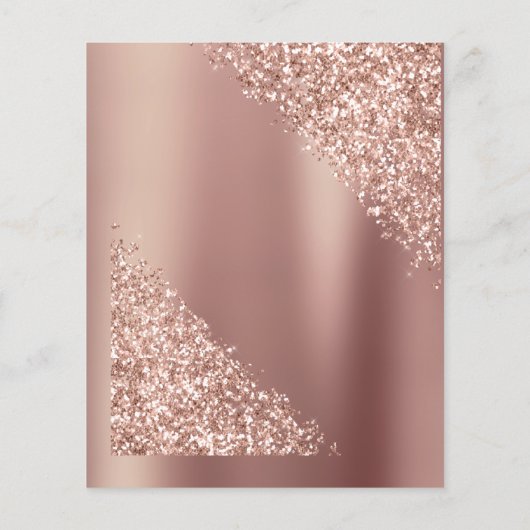 Budget Roos Gold Glitter Elke dag Flyer (Achterkant)