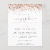 Budget Roos Gold Glitter Elke dag van de Leeftijd  (Voorkant)