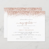 Budget Roos Gold Glitter Elke dag van de Leeftijd  (Voorkant / Achterkant)