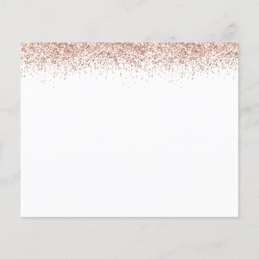 Budget Roos Gold Glitter Elke dag van de Leeftijd  (Achterkant)