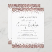 BUDGET Roos Gold Glitter Evening Reception (Voorkant / Achterkant)