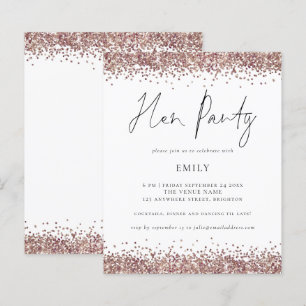 Budget Roos Gold Glitter Hen Party