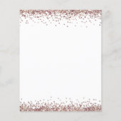 Budget Roos Gold Glitter Jubileum Party nodigt uit (Achterkant)