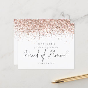 Budget Roos Gold Glitter - Maid of Honor Request