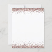 Budget Roos Gold Glitter Merry Kerstmis Kaart (Achterkant)