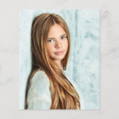 Budget Roos Gold Glitter Photo Sweet 16 Bedankt (Achterkant)