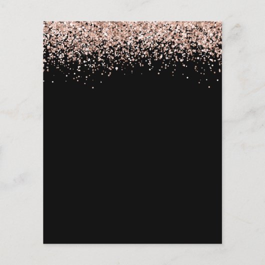 Budget Roos Gold Glitter QR Black Weduwdetails (Achterkant)