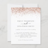 Budget Roos Gold Glitter Script Weddenschap (Voorkant)
