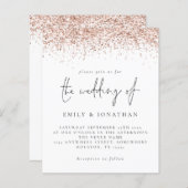 Budget Roos Gold Glitter Script Weddenschappen Uit (Voorkant / Achterkant)
