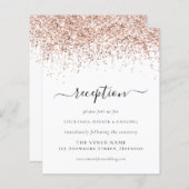 Budget Roos Gold Glitter Script Weduwen Ontvangen (Voorkant / Achterkant)