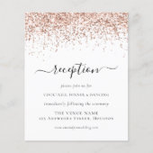 Budget Roos Gold Glitter Script Weduwen Ontvangen (Voorkant)
