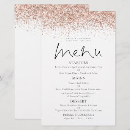 Budget Roos Gold Glitter Script Weduwmenu