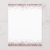 Budget Roos Gold Glitter Script Weduwschap RSVP (Achterkant)
