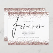 Budget Roos Gold Glitter voor altijd QR sparen de  (Voorkant / Achterkant)