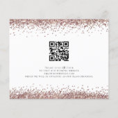 Budget Roos Gold Glitter voor altijd QR sparen de  (Achterkant)