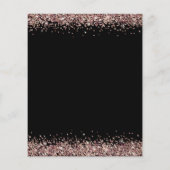 Budget Roos Gold Glitter Vrijgezellenfeest Black H (Achterkant)