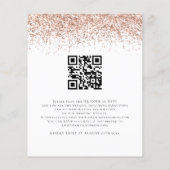 Budget Roos Gold Glitter We doen QR Weddenschap Ui (Achterkant)