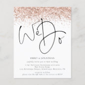 Budget Roos Gold Glitter We doen QR Weddenschap Ui (Voorkant)