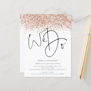 Budget Roos Gold Glitter We doen QR Weddenschap Ui
