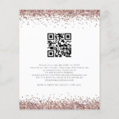 Budget Roos Gold Glitter We doen QR Weddenschap Ui (Achterkant)