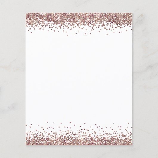 Budget Roos Gold Glitter Weddenschap White Save Da (Achterkant)