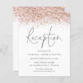 Budget Roos Gold Glitter Weddenschappen Reception (Voorkant / Achterkant)