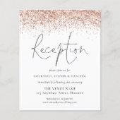 Budget Roos Gold Glitter Weddenschappen Reception  (Voorkant)