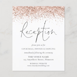 Budget Roos Gold Glitter Weddenschappen Reception 