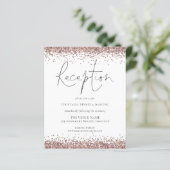 Budget Roos Gold Glitter Weddenschappen Reception  (Staand voorkant)