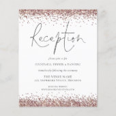 Budget Roos Gold Glitter Weddenschappen Reception  (Voorkant)