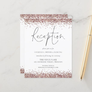Budget Roos Gold Glitter Weddenschappen Reception 
