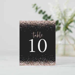 Budget Roos Gold Glitter Wedding Black Table No.