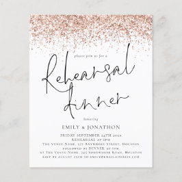 Budget Roos Gold Glitter Wedding Rehearsal Dinner