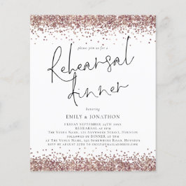 Budget Roos Gold Glitter Wedding Rehearsal Dinner