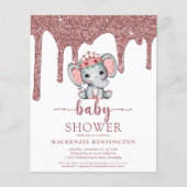 Budget Roos Gold Glitter zorgt voor een ellephant  (Voorkant)