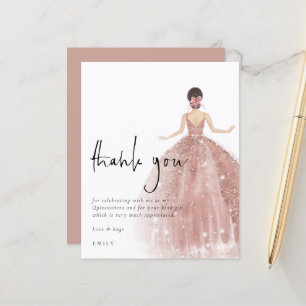 Budget Roos Gold Gown Brown Quinceañera