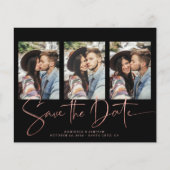 BUDGET Roos Gold Handwrited Save the Date (Voorkant)