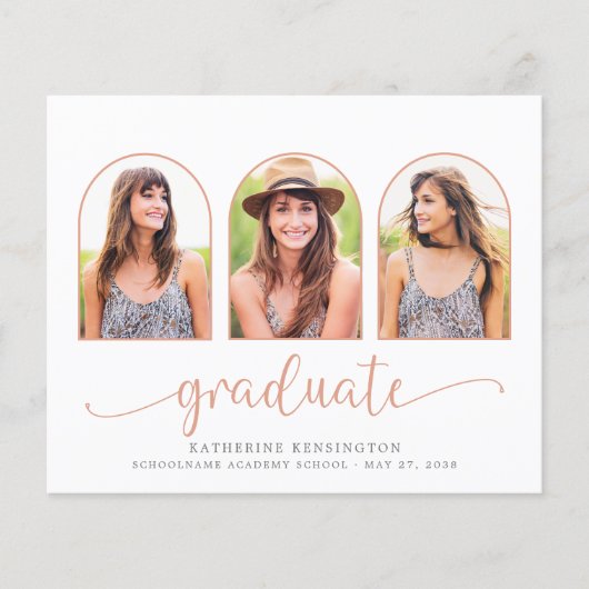 Budget Roos Gold Marble Arch 3 Foto Afstuderen (Voorkant)