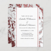 Budget Roos Gold Marble Classic Typography Weddend (Voorkant / Achterkant)