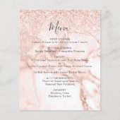 Budget Roos Gold Marble Faux Glitter Weddenningmen (Voorkant)