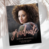 Budget Roos Gold Photo Afstuderen Aankondiging