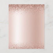 Budget Roos Gold Pink 2023 Afstuderen Glitter Flyer (Achterkant)