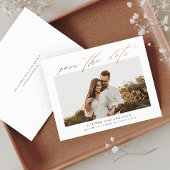 Budget Roos Gold Script Photo Save the Date