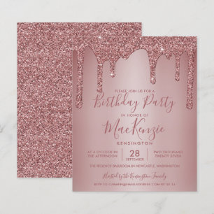 BUDGET Roos Gold Sparkle Glitter Drift Birthday