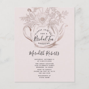 Budget Roos Gold Teapot Bridal Tea