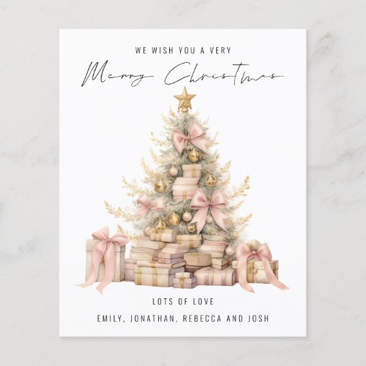 Budget Roos Goudboom 2026 Kalender Kerst (Voorkant)