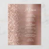 Budget Roos Gouden Glam Glitter Script Bruiloft Me (Voorkant)