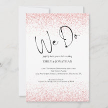 Budget Roos Gouden Glitter Wij Doen QR Bruiloft