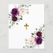 Budget Rosas para Bautizo & Primer Añito Uitnodige (Achterkant)